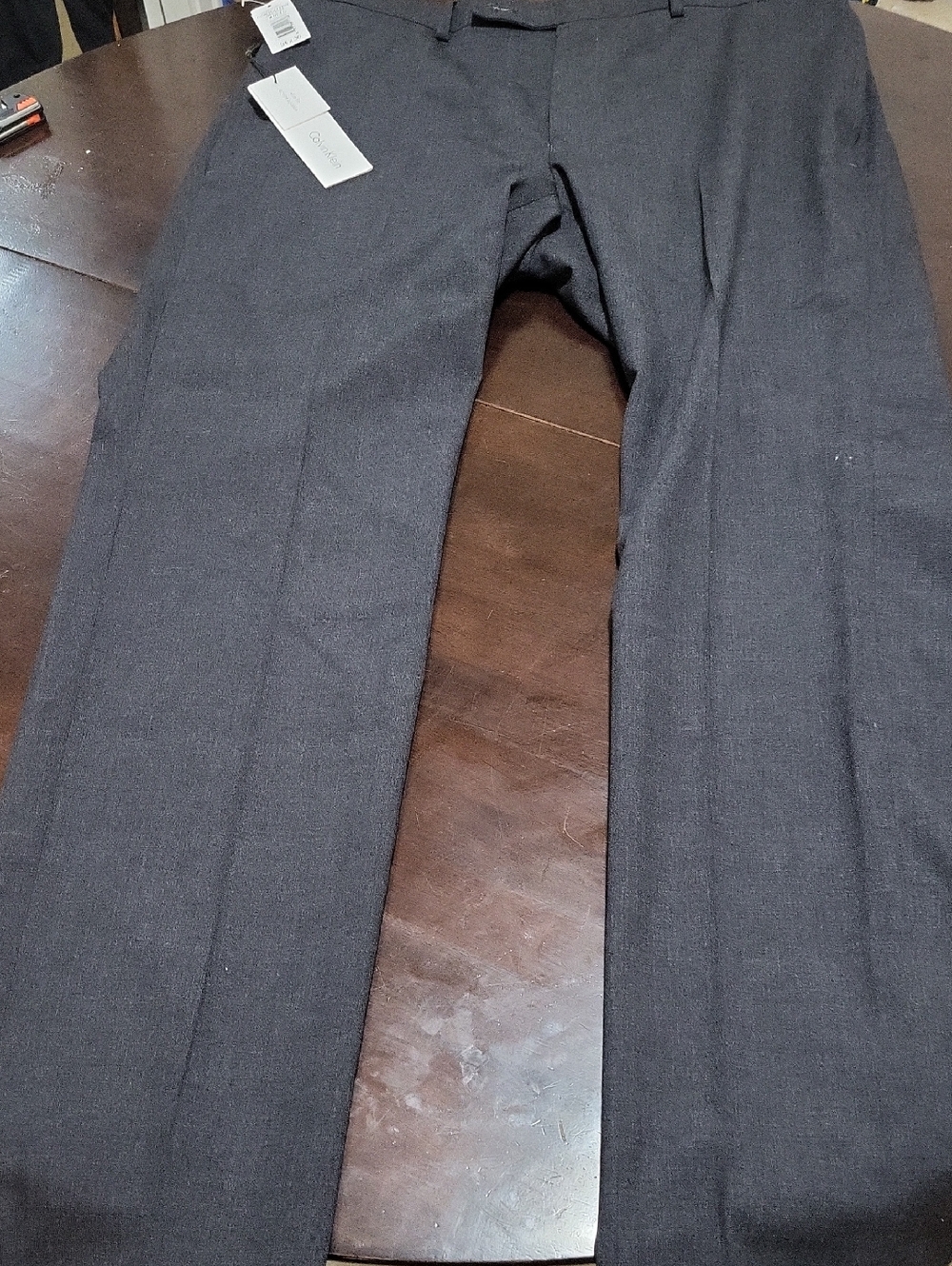 Calvin Klein Men's Dress Pants in Dark Gray